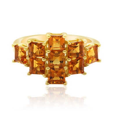 Anillo en plata con Citrino de Madeira