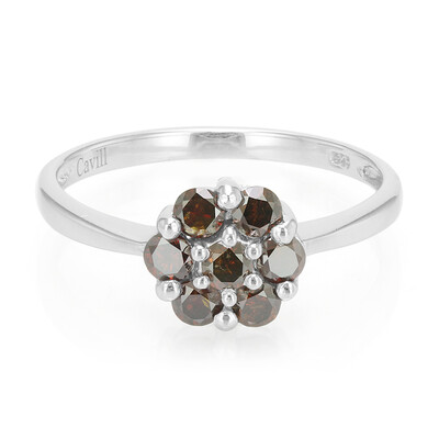 Anillo en plata con Diamante fantasía