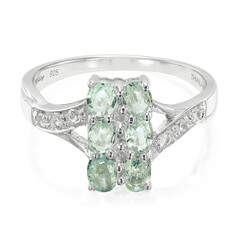 Anillo en plata con Turmalina Paraíba