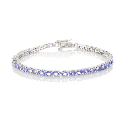 Brazalete en plata con Tanzanita