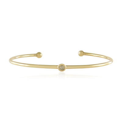Brazalete en plata con Diamante champán VS1