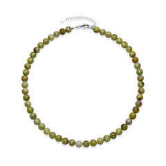 Collar en plata con Ópalo verde