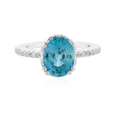 Anillo en plata con Zircón de Ratanak Kirí