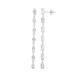 Pendientes en plata con Topacio blanco