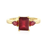 Anillo en plata con Rubí de Madagascar