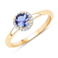 Anillo en plata con Tanzanita AAA