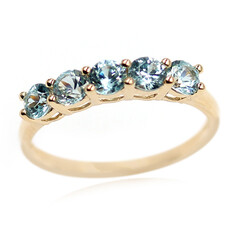 Anillo en oro con Zircón de Ratanak Kirí