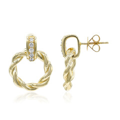 Pendientes en oro con Diamante I1 (H)  (CIRARI)