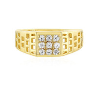 Anillo de hombre en plata con Zircón