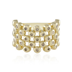 Anillo en oro con Diamante champán I2 (de Melo)