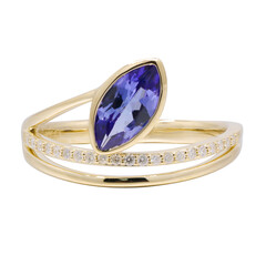 Anillo en oro con Tanzanita AAA (CIRARI)