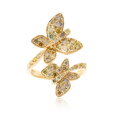 Anillo en oro con Diamante fancy SI2 (CIRARI)