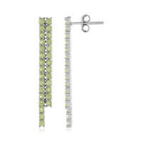 Pendientes en plata con Peridoto
