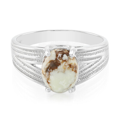 Anillo de hombre en plata con Magnesita