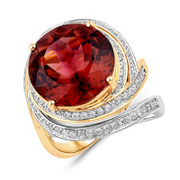 Anillo en oro con Turmalina rosa (SUHANA)