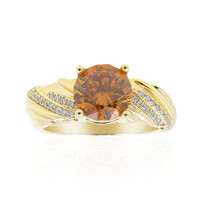 Anillo en oro con Esfalerita (de Melo)