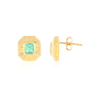 Pendientes en plata con Esmeralda de Colombia