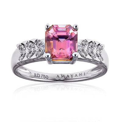 Anillo en oro con Diáspora rosa (AMAYANI)