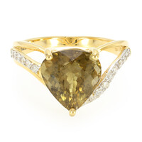 Anillo en oro con Turmalina cuprífera (AMAYANI)