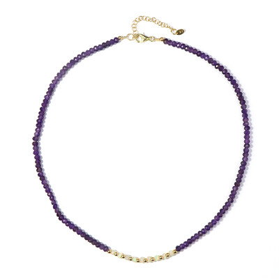 Collar en plata con Amatista de Zambia