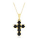 Collar en plata con Zafiro negro