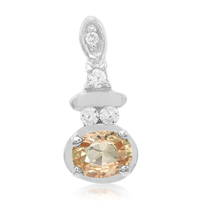 Colgante en plata con Zafiro Padparadscha