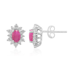 Pendientes en plata con Rubí de Mozambique