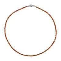 Collar en plata con Granate Hesonita
