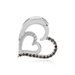Colgante en plata con Diamante rojo I2