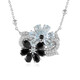 Collar en plata con Espinela negra (Dallas Prince Designs)