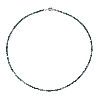Collar en plata con Turmalina azul