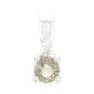 Colgante en plata con Turmalina cuprífera