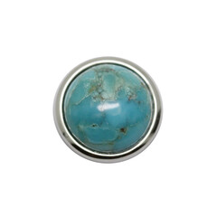Colgante en plata con Turquesa azul del Mohave Kingman