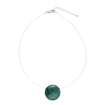 Collar en plata con Malaquita