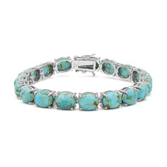 Brazalete en plata con Turquesa