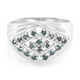Anillo de hombre en plata con Diamante fantasía