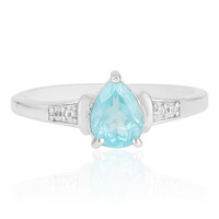 Anillo en plata con Apatita azul