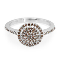 Anillo en plata con Diamante fantasía