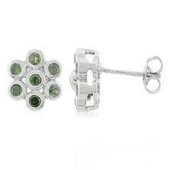 Pendientes en plata con Diamante fantasía