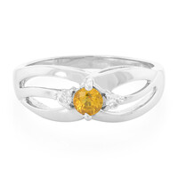 Anillo en plata con Zafiro amarillo