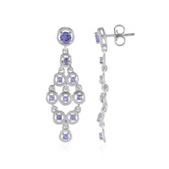 Pendientes en plata con Tanzanita