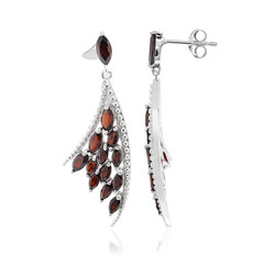 Pendientes en plata con Granate
