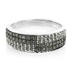 Anillo en plata con Diamante fantasía
