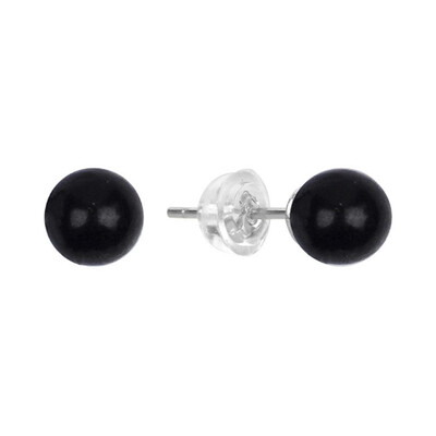 Pendientes en plata con Shungita