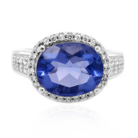 Anillo en plata con Fluorita de color cambiante