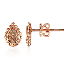 Pendientes en oro con Diamante rosa de Francia de Argyle SI1