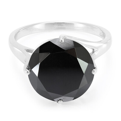 Anillo en plata con Hematita negra