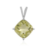 Colgante en plata con Quarzo limón