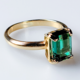 Anillo en oro con Turmalina de Golconda (CUSTODANA)