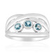 Anillo en plata con Aguamarina de Mozambique (Pallanova)